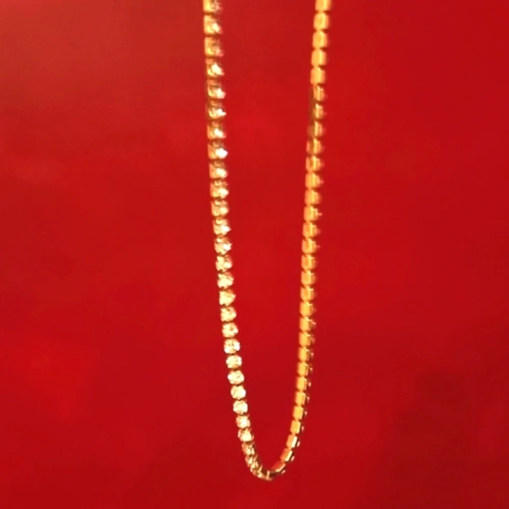 Crystal Gold plated Necklace and Earring Set, - Picture 5 of 7